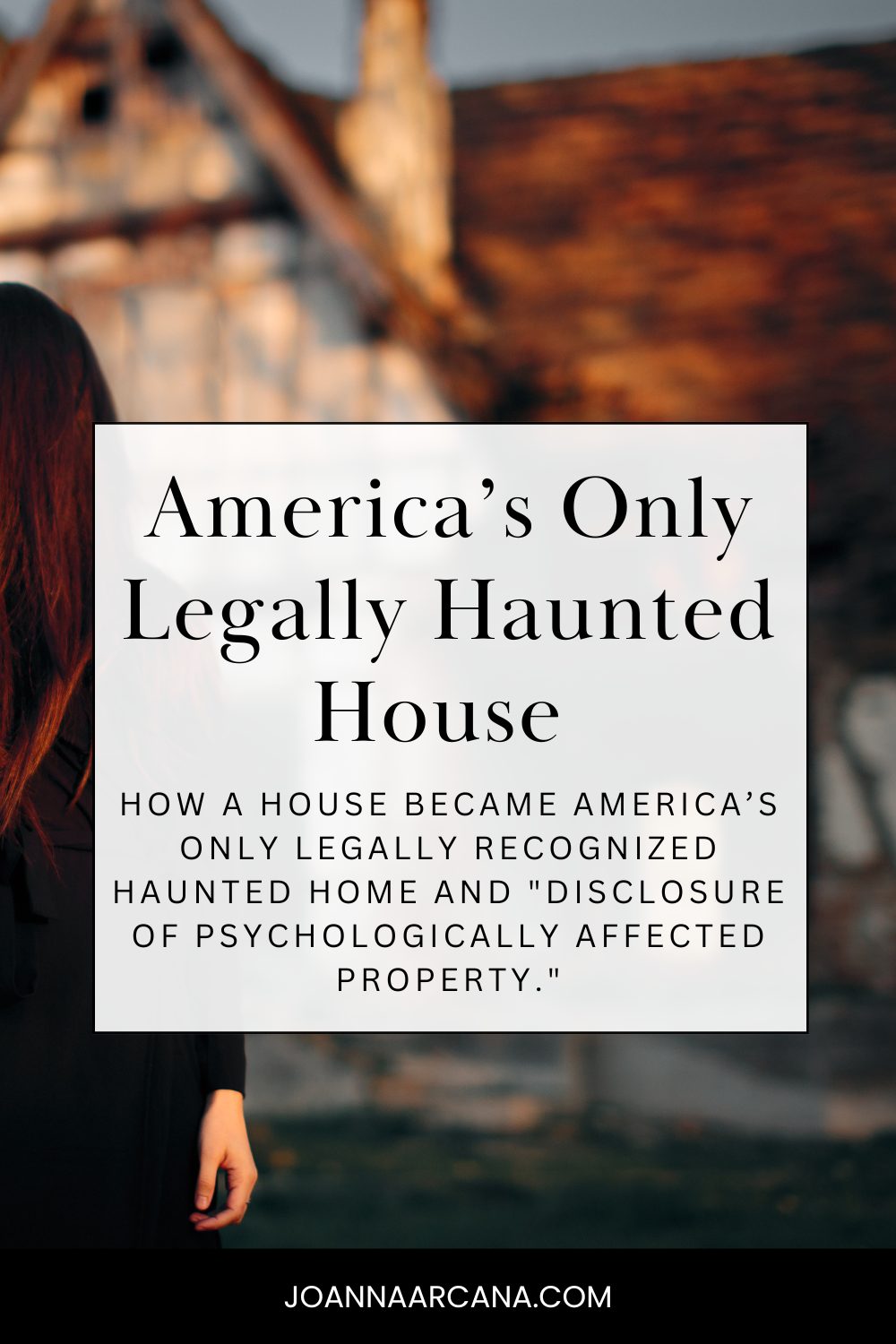 America’s Only Legally Haunted House